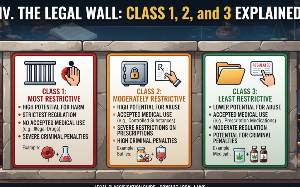 IV. The Legal Wall: Class 1, 2, and 3 Explained