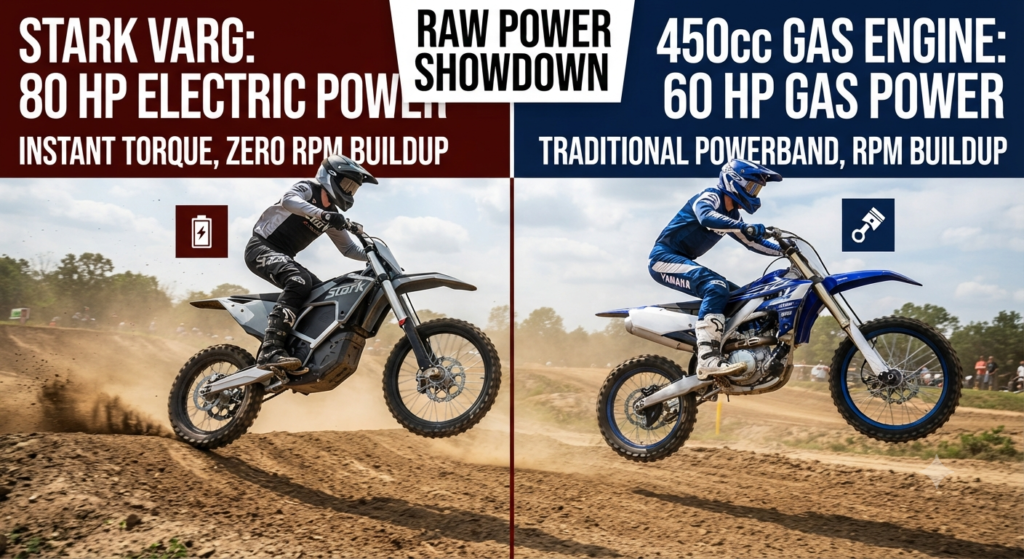 Raw Power Showdown: Stark Varg vs 450cc Gas Engines