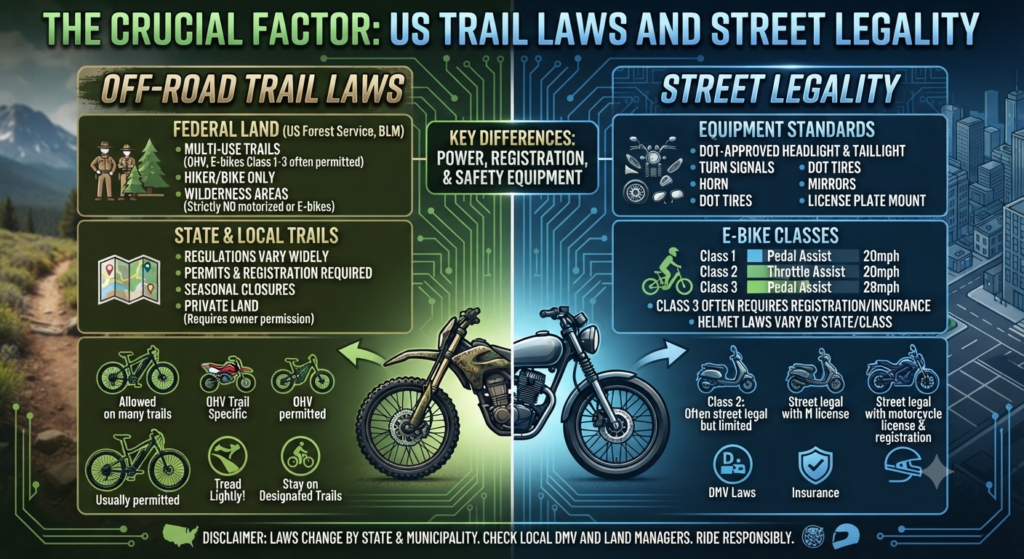 The Crucial Factor: US Trail Laws and Street Legality